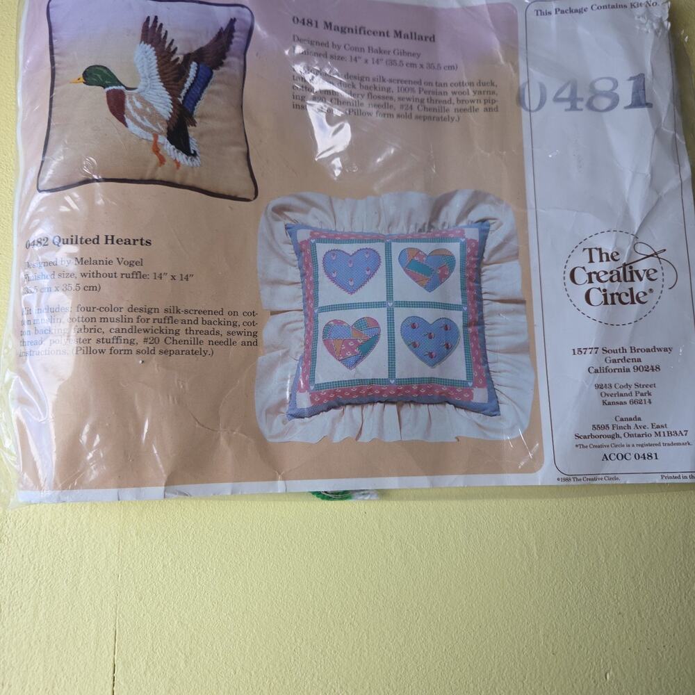 The Creative Circle Cross Stitch Kit vintage 1988 #0481 Magnificent Mallard